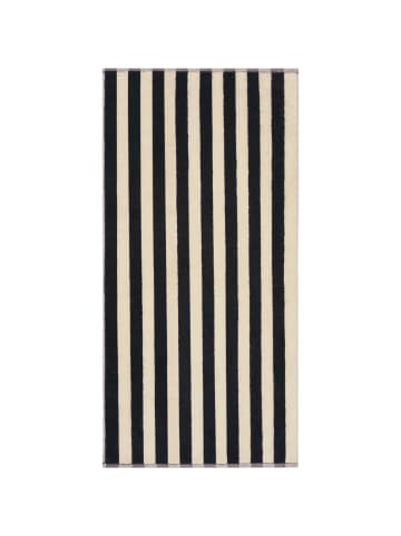 Cawö Cawö Handtücher Bold Streifen 6277 schwarz/beige - 93 in schwarz/beige - 93