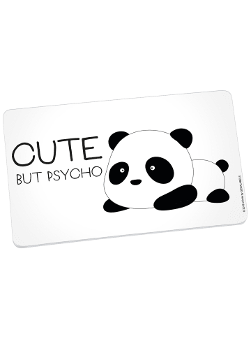 Geda Labels Frühstücksbrettchen Panda Cute in Weiß - 23,5x14,5x0,3cm