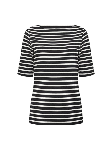 soyaconcept Streifenmuster T-Shirt in c black combi