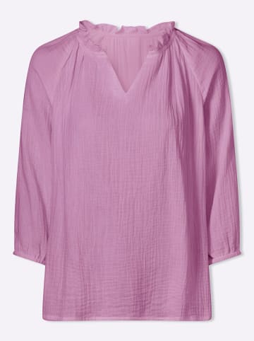 Sieh an! 3/4-Arm-Bluse in orchidee