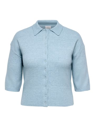 ONLY Carmakoma Strickjacke in Dusty Blue