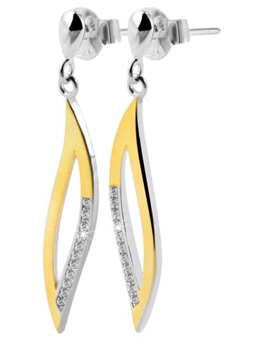 Adeliás Damen Ohrstecker aus 925 Silber mit Zirkonia 30 cm in silber