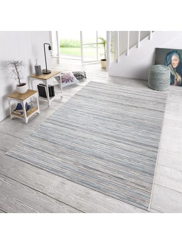 NORTHRUGS Outdoorteppich Lotus Hellgrau Blau melliert