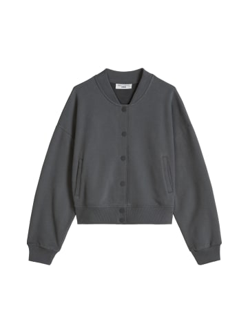 Marc O'Polo DENIM Sweat-College-Jacke cropped in Light Graphite