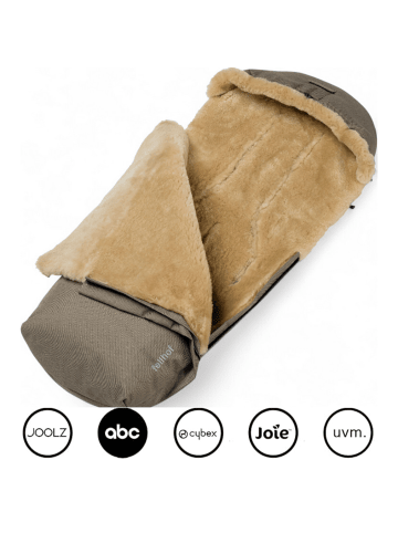 Kinderhaus Blaubär Kinderwagenfellsack Alpaka TOP in Braun