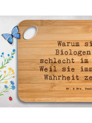 Mr. & Mrs. Panda Brett Spruch Biologin Wahrheit mit Spruch in Braun