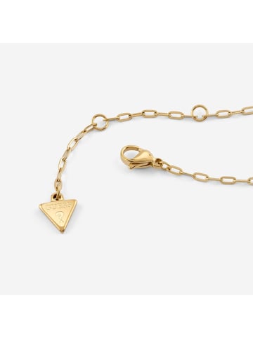 Guess Damen-Kette T-Verschluss Herz Kristalle Goldfarben