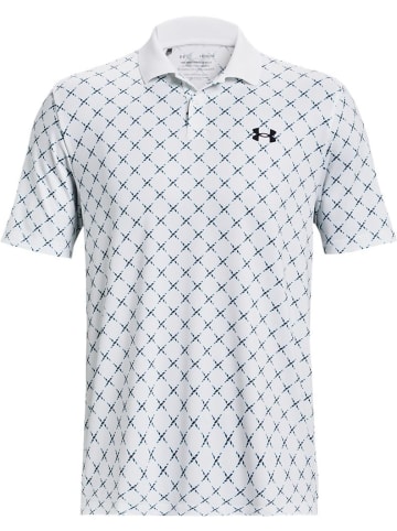 Under Armour Polo "Ua Matchplay Printed Polo" in Weiß