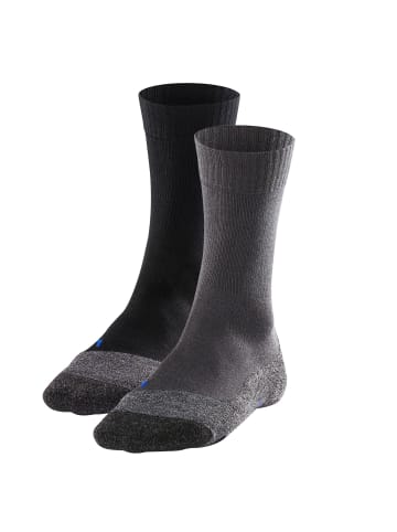 Falke Socken 2er Pack in Schwarz/Dunkelgrau
