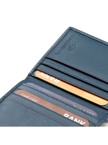 Roncato Detroit Geldbörse RFID Schutz Leder 8 cm denim
