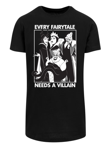 F4NT4STIC Long Cut T-Shirt Jedes Märchen braucht einen Bösewicht in schwarz