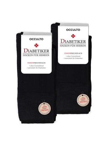 Occulto 10er Pack Diabetikersocken Goetz in Schwarz