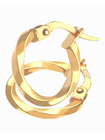 Vanlere Creolen aus 375 Gelbgold gedreht