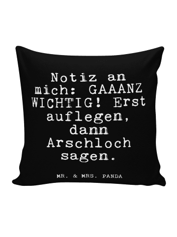 Mr. & Mrs. Panda Dekokissen Notiz an mich: GAAANZ... mit Spruch in Schwarz