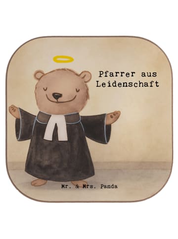 Mr. & Mrs. Panda Tischuntersetzer Pfarrer Leidenschaft Design mi... in Weiß