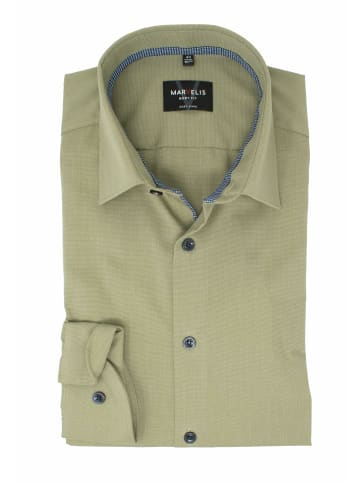 MARVELIS Langarm FreizeitHemd für Herren in uni
