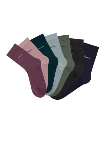 LASCANA Basicsocken in altrosa, beere, petrol, grün, marine, anthrazit