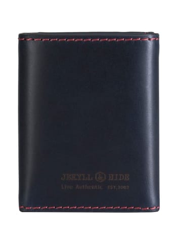 Jekyll & Hide Texas Kreditkartenetui RFID Schutz Leder 7 cm blue