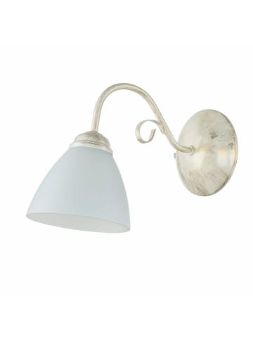 Licht-Erlebnisse Wandlampe (H)23 cm in Shabby Weiß Weiß