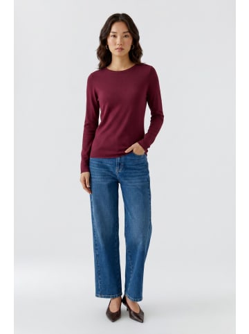 Oui Langarmshirt in bramble berry
