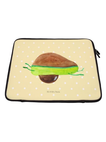 Mr. & Mrs. Panda Laptop Tasche Avocado Yoga ohne Spruch in Gelb Pastell