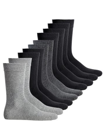 Jack & Jones Socken 10er Pack in Schwarz/Grau/Marineblau