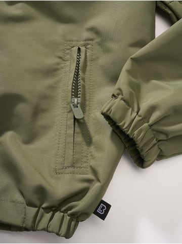 Brandit Kinder Funktionsjacke "Kids Summer Frontzip Windbreaker" in Grün