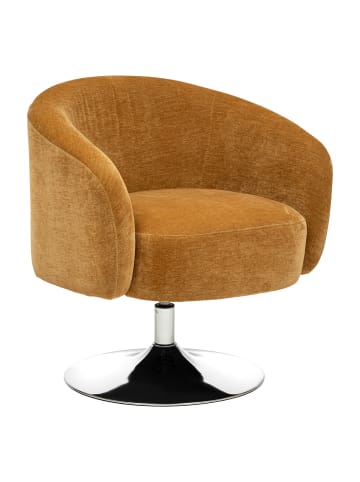 Atmosphera Créateur d'intérieur Wohnzimmer Drehstuhl EDITH in Senfgelb, 73 cm