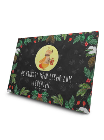 Mr. & Mrs. Panda Adventskalender Glühwürmchen mit Spruch in Kreidetafel