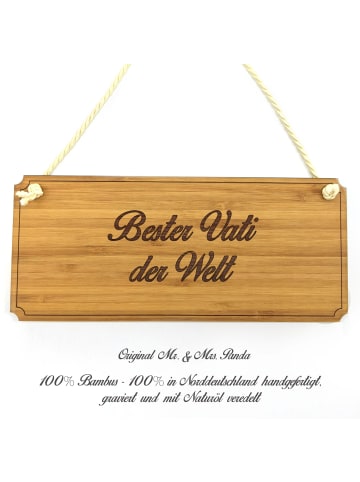 Mr. & Mrs. Panda Schild Vati mit Spruch in Keine Angabe