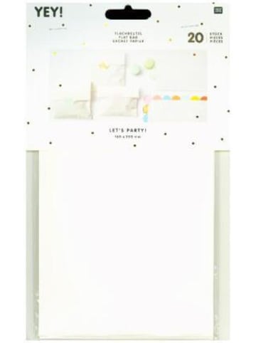 Rico Design Papeterie/PBS - Flachbeutel weiß, mittel, FSC MIX