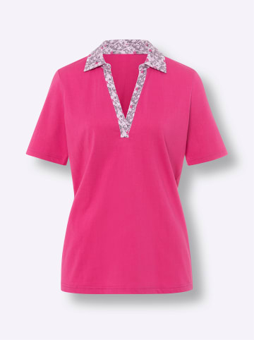 Sieh an! Kurzarmshirt in fuchsia