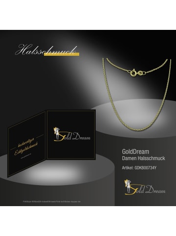 GoldDream Halskette Gold 333 Gelbgold - 8 Karat ca. 34cm Ankerkette