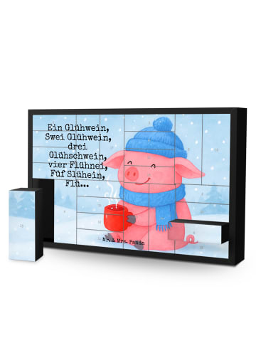 Mr. & Mrs. Panda Befüllbarer Adventskalender Schweinchen Glühwei... in Weiß