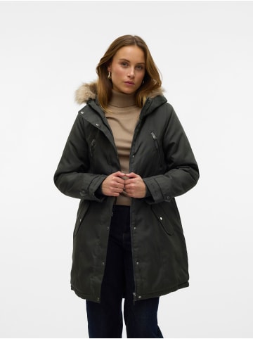 Vero Moda Langer Parka in Peat