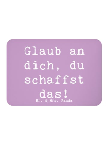 Mr. & Mrs. Panda Kühlschrankmagnet Spruch Schulanfang Glaube mit... in Lavendeltraum