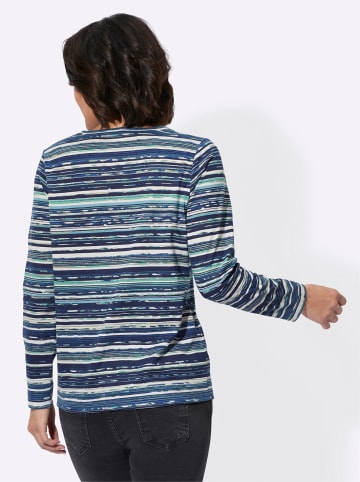 WITT WEIDEN Langarm-Shirt in marine-ozean-bedruckt