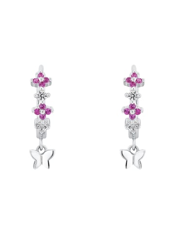 Prinzessin Lillifee Creolen Silber 925, rhodiniert in Pink