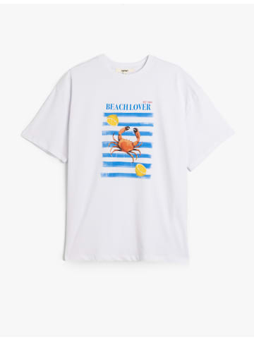 KOTON TSHIRT SS in Weiß