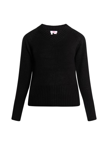 myMo Damen Strick Pullover in Schwarz