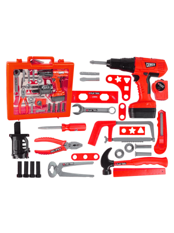 Wisam® Heimwerker-Set Schraubendreher Akku Hammer Säge
