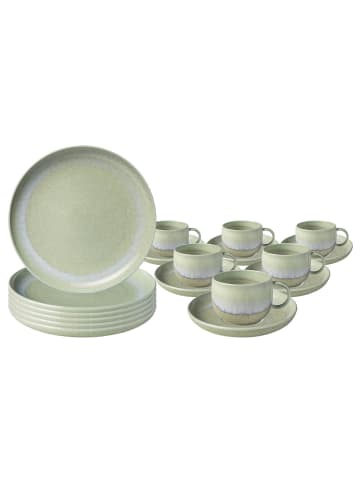 like. by Villeroy & Boch 18-tlg. Kaffeeservice Perlemor Alga in in grün