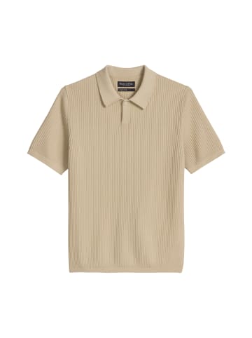 Marc O'Polo Strick-Poloshirt regular in Light Oat