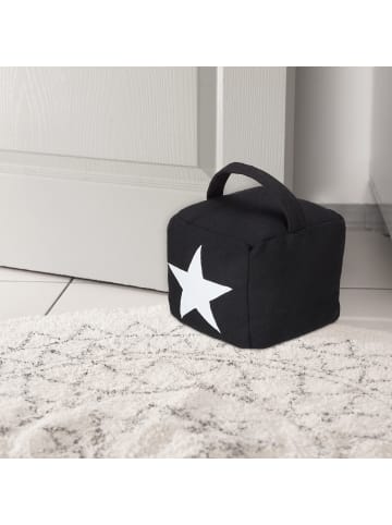 relaxdays 6x Türstopper "Stern" in Schwarz