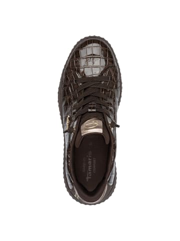 Tamaris WIDE FIT Sneaker in MOCCA CROCO