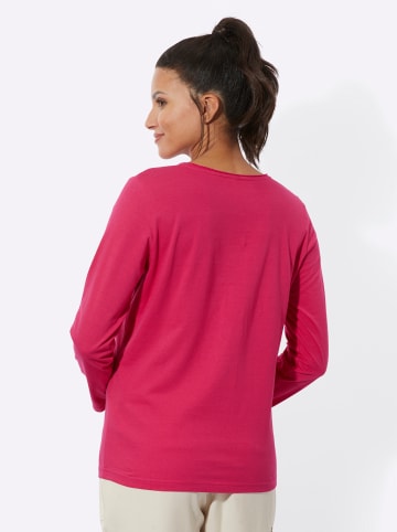 Sieh an! Langarmshirt in pink-khaki