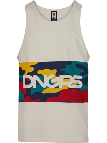 DNGRS Dangerous T-Shirt "Tanktop HideMe" in Beige