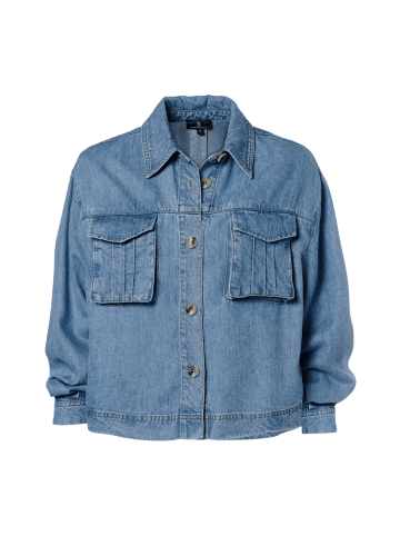 Mart Visser Beerenfarbene Bluse, Denimblau