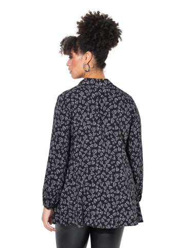 MIAMODA Hemdbluse in schwarz