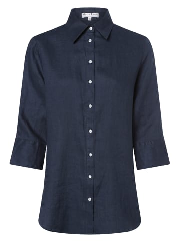 Marie Lund Leinenbluse Rihab in indigo